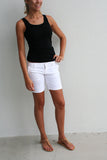 Womens Short 7" White