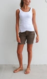 Womens Short 7" Brown