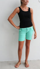 Womens Short 7" Green Ice